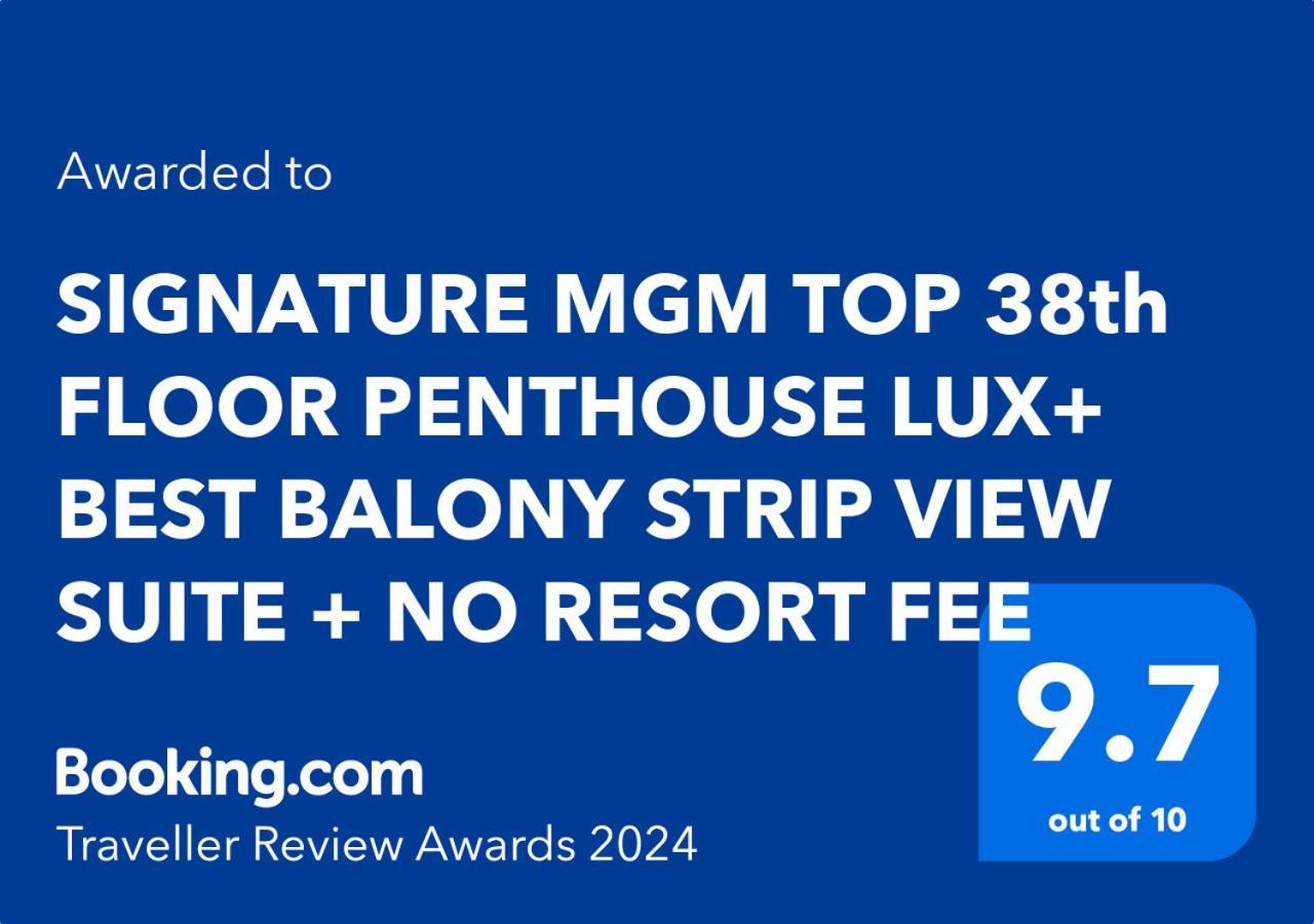 Signature Mgm Top 38Th Floor Penthouse Lux+ Best Balony Strip View Suite + No Resort Fee Las Vegas Exterior photo